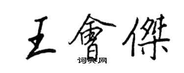 王正良王会杰行书个性签名怎么写