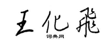王正良王化飞行书个性签名怎么写