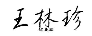 王正良王林珍行书个性签名怎么写
