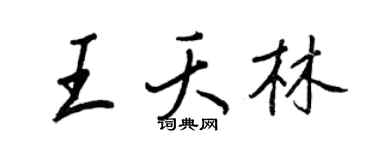 王正良王夭林行书个性签名怎么写