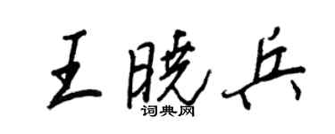 王正良王晓兵行书个性签名怎么写