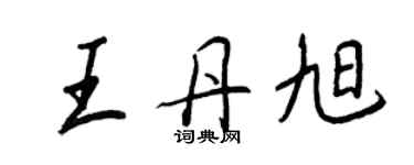 王正良王丹旭行书个性签名怎么写