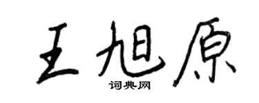 王正良王旭原行书个性签名怎么写