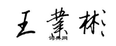 王正良王业彬行书个性签名怎么写