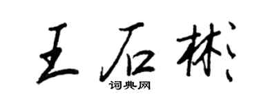 王正良王石彬行书个性签名怎么写