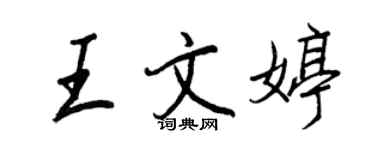 王正良王文婷行书个性签名怎么写