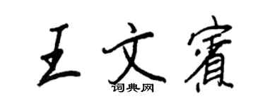 王正良王文宾行书个性签名怎么写