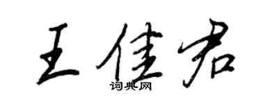 王正良王佳君行书个性签名怎么写