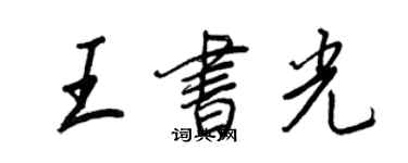 王正良王书光行书个性签名怎么写