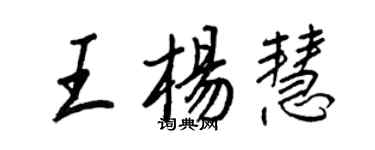 王正良王杨慧行书个性签名怎么写