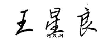 王正良王星良行书个性签名怎么写