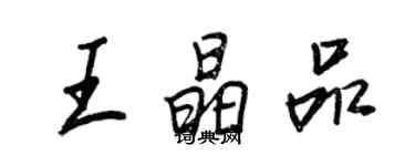 王正良王晶品行书个性签名怎么写
