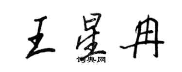 王正良王星冉行书个性签名怎么写