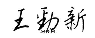 王正良王劲新行书个性签名怎么写
