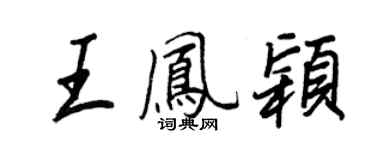 王正良王凤颖行书个性签名怎么写