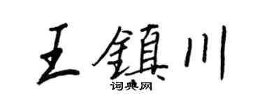 王正良王镇川行书个性签名怎么写