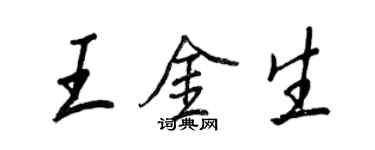 王正良王金生行书个性签名怎么写
