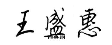 王正良王盛惠行书个性签名怎么写