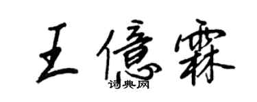 王正良王亿霖行书个性签名怎么写
