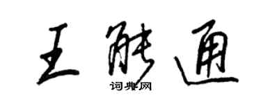 王正良王能通行书个性签名怎么写