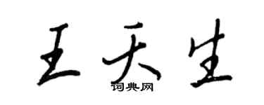 王正良王夭生行书个性签名怎么写