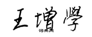 王正良王增学行书个性签名怎么写