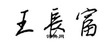 王正良王长富行书个性签名怎么写