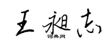 王正良王昶志行书个性签名怎么写