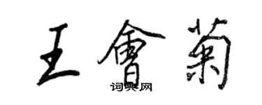 王正良王会菊行书个性签名怎么写