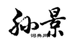 胡问遂孙景行书个性签名怎么写