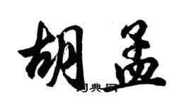 胡问遂胡孟行书个性签名怎么写