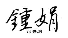 王正良钟娟行书个性签名怎么写