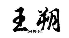 胡问遂王朔行书个性签名怎么写