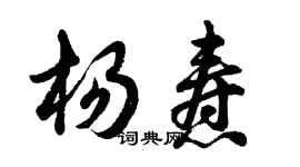 胡问遂杨焘行书个性签名怎么写