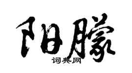 胡问遂阳朦行书个性签名怎么写