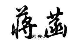 胡问遂蒋菡行书个性签名怎么写