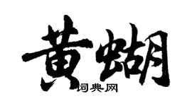 胡问遂黄蝴行书个性签名怎么写