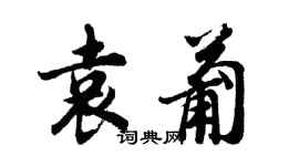 胡问遂袁葡行书个性签名怎么写