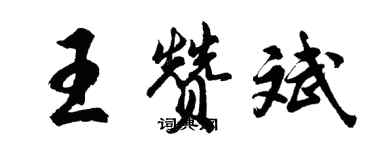 胡问遂王赞斌行书个性签名怎么写