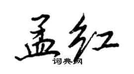 王正良孟红行书个性签名怎么写
