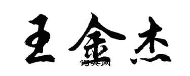 胡问遂王金杰行书个性签名怎么写