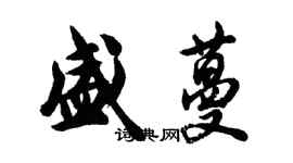 胡问遂盛蔓行书个性签名怎么写