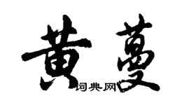 胡问遂黄蔓行书个性签名怎么写