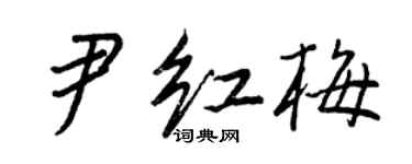 王正良尹红梅行书个性签名怎么写
