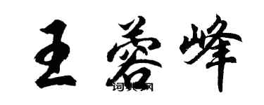 胡问遂王蓉峰行书个性签名怎么写