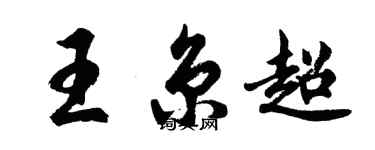胡问遂王京超行书个性签名怎么写