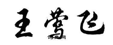 胡问遂王莺飞行书个性签名怎么写