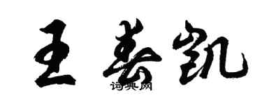 胡问遂王春凯行书个性签名怎么写