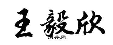 胡问遂王毅欣行书个性签名怎么写
