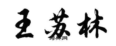 胡问遂王苏林行书个性签名怎么写